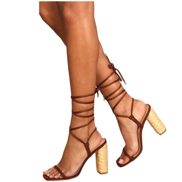 LULUS Suede Espadrille Sandals - Picture 1 of 12